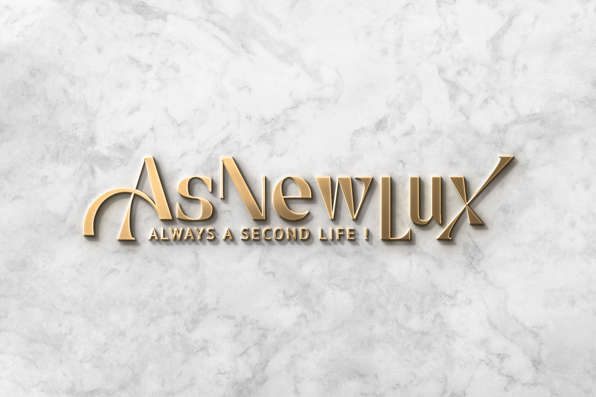 Asnewlux identité visuelle logo